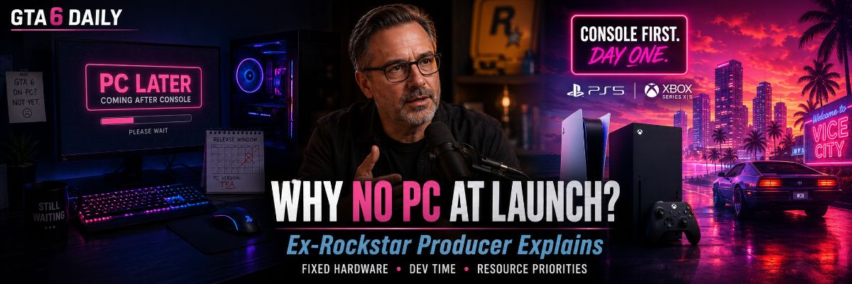 Why GTA 6 Is Skipping PC at Launch, According to a Former Rockstar Producer