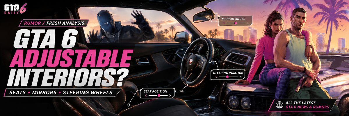 Will GTA 6 Let You Adjust Car Seats, Mirrors and Steering Wheels?