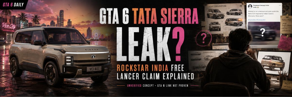 Did a Rockstar India Freelancer Leak a Tata Sierra-Style GTA 6 SUV?