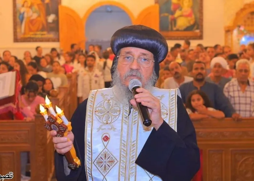 الأنبا يواقيم يترأس صلوات عيد العذراء مريم بإسنا جنوب الأقصر