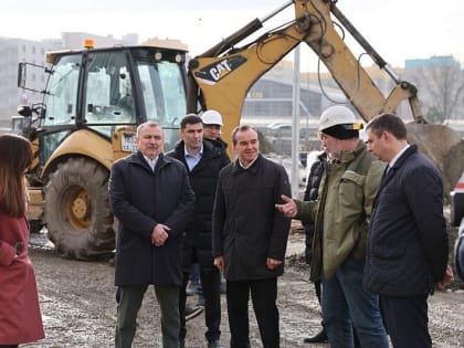 Губернатор Кубани Вениамин Кондратьев проинспектировал строительство «Дворца самбо» в Краснодаре