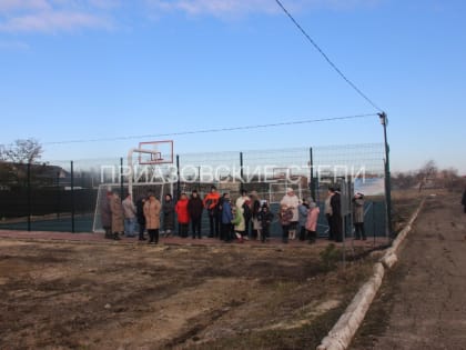 Сегодня в посёлке Степном Ейского района открыта спортивная площадка