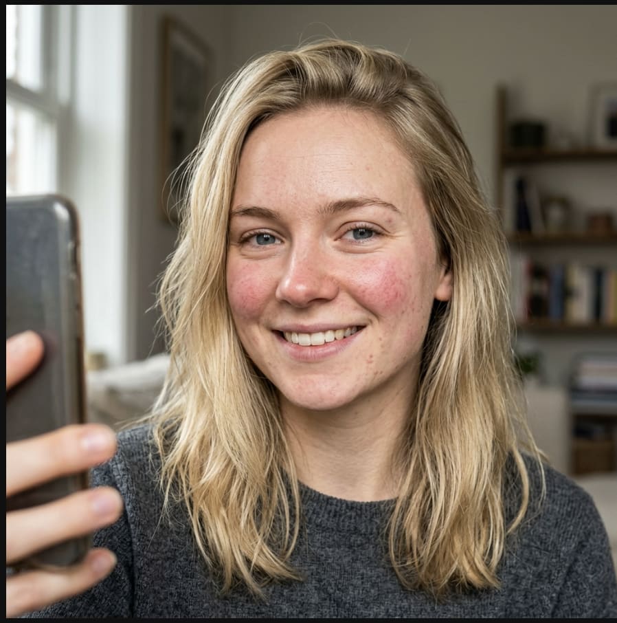 Day 7 — rosacea calming visibly