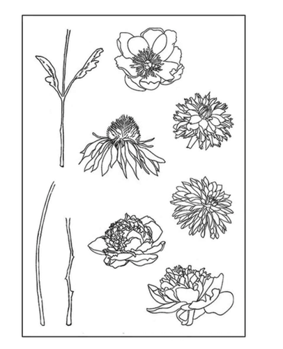 Flower clear silicone stamp suitable for most DIY work, including