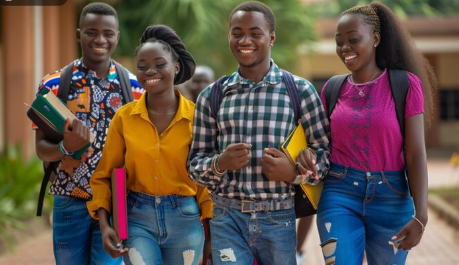 African teens worship
