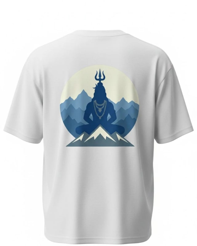 Meditative Shiva front and back view back view