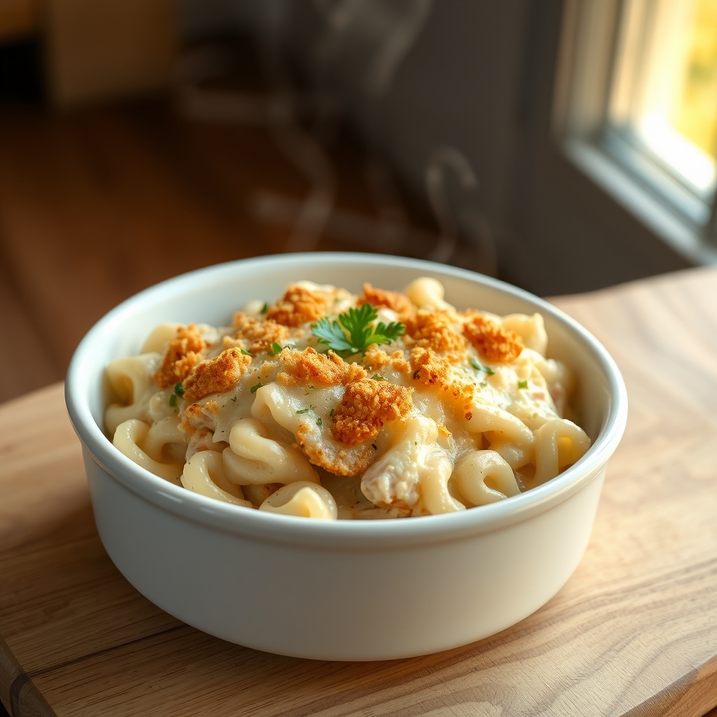 Turkey Tetrazzini serving