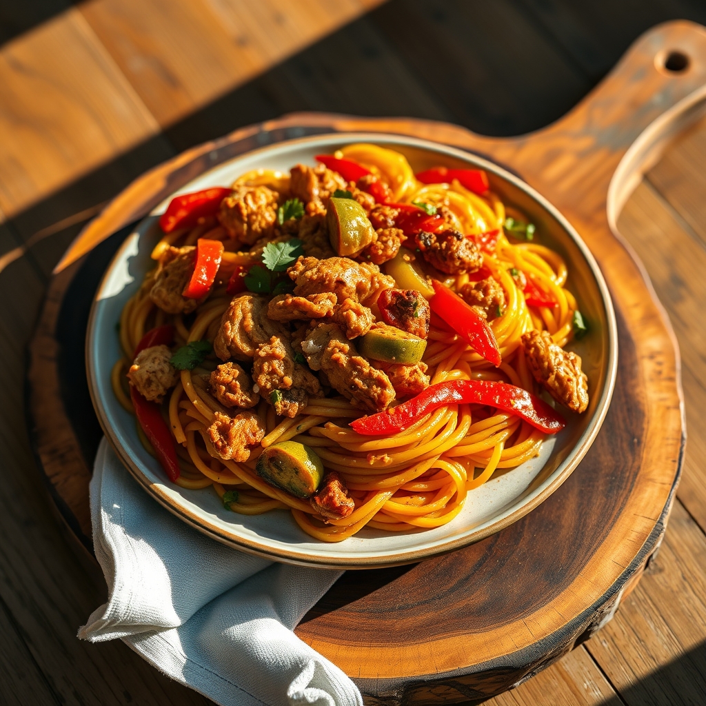 Delicious Rasta Pasta dish