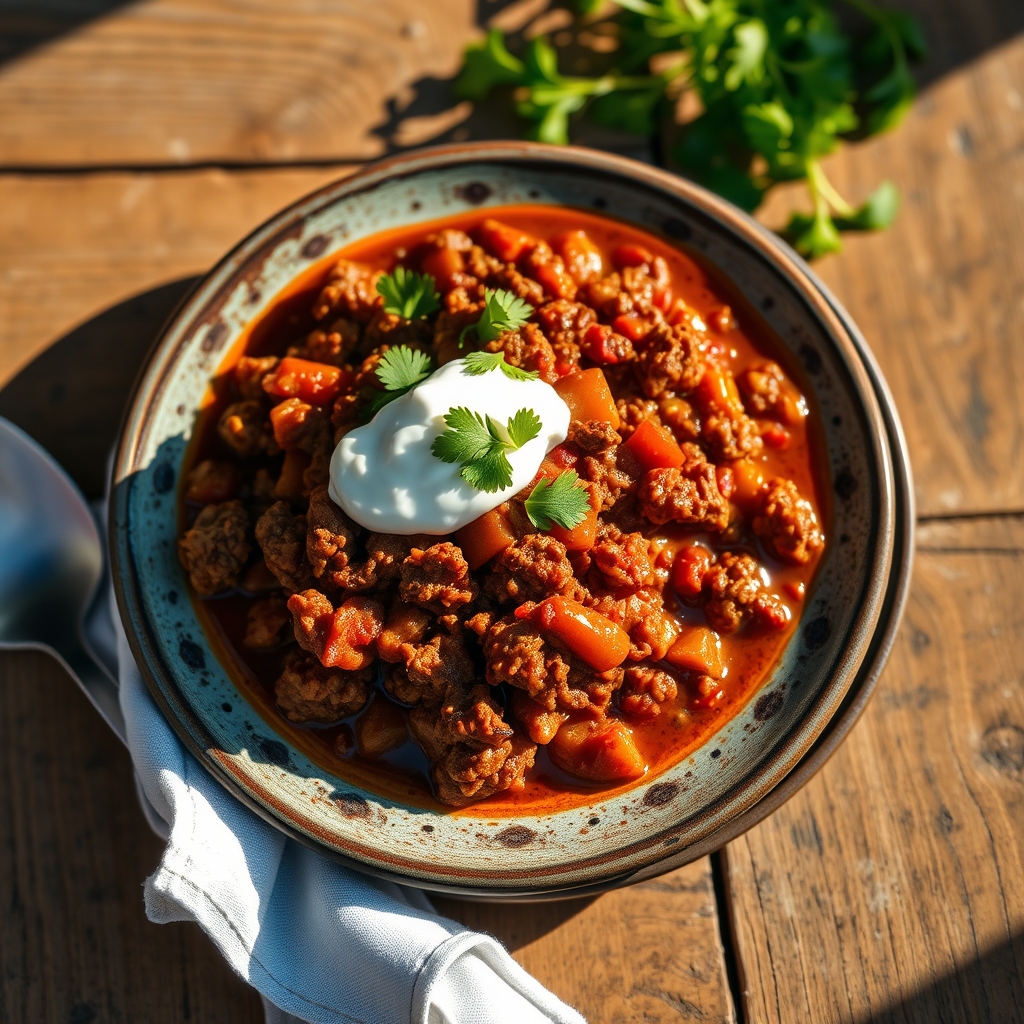 Hearty ground venison dish