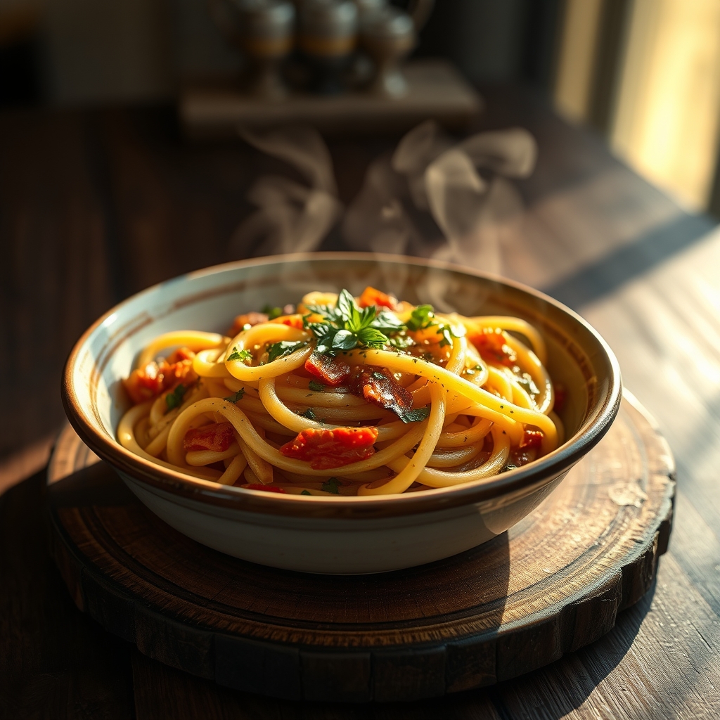 Creamy tomato sauce with pasta