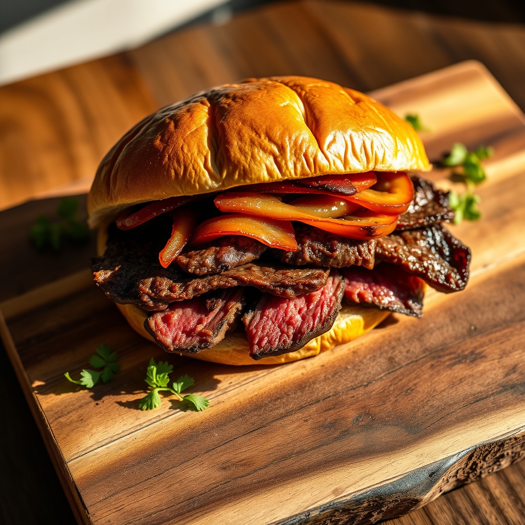 Delicious steak sandwich recipe