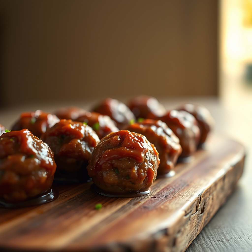 Cooking turkey meatballs in a pan