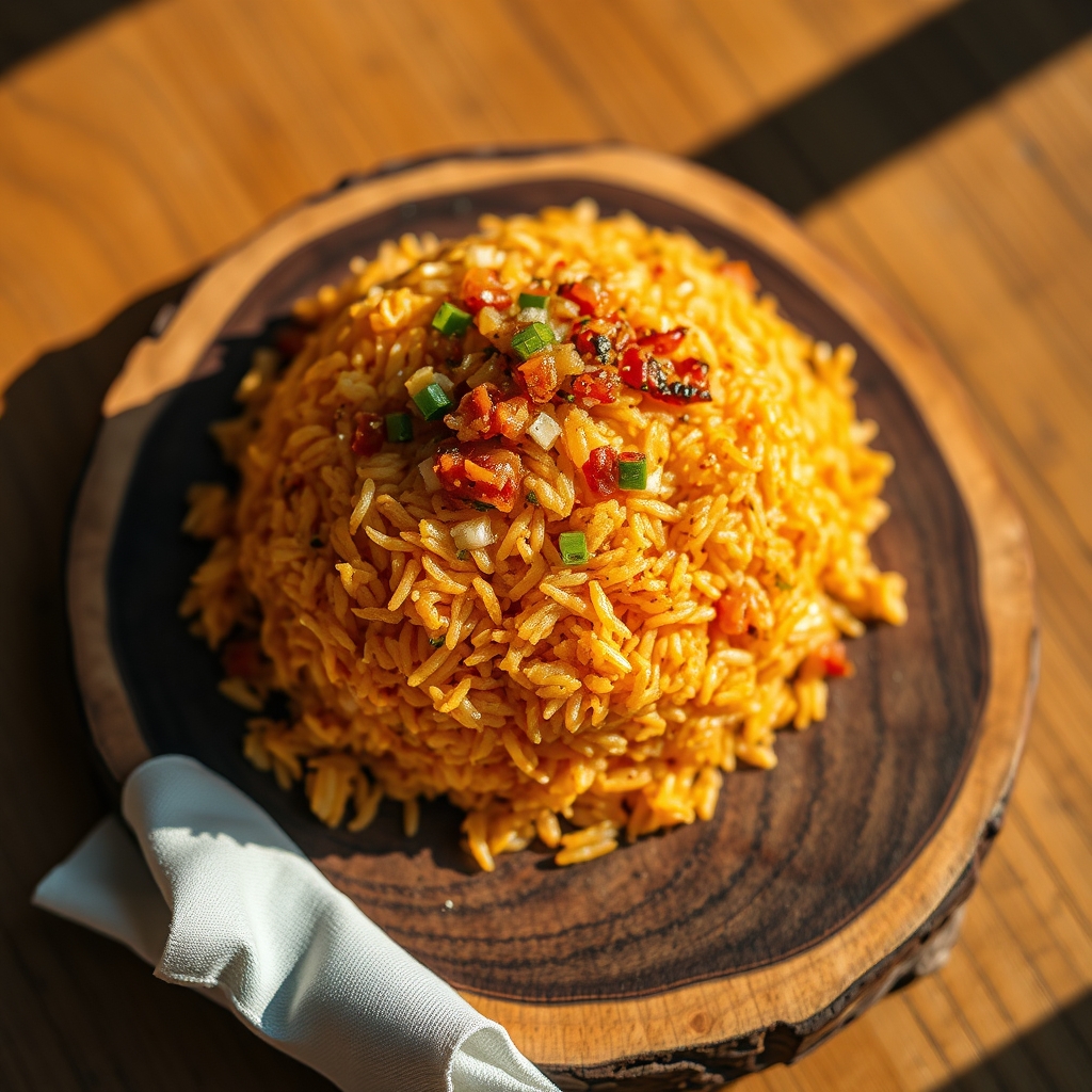 Crispy rice squares topped with spicy tuna