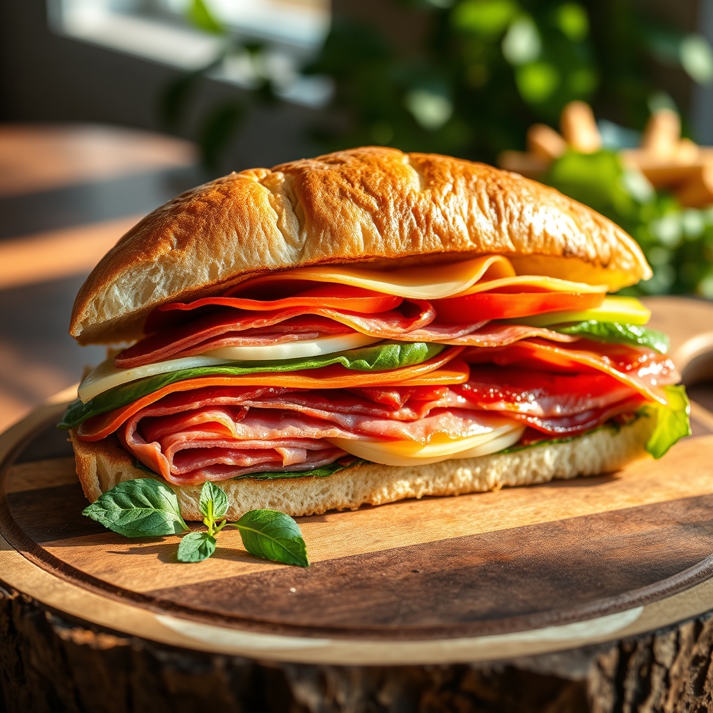 Delicious Italian Sub Sandwich
