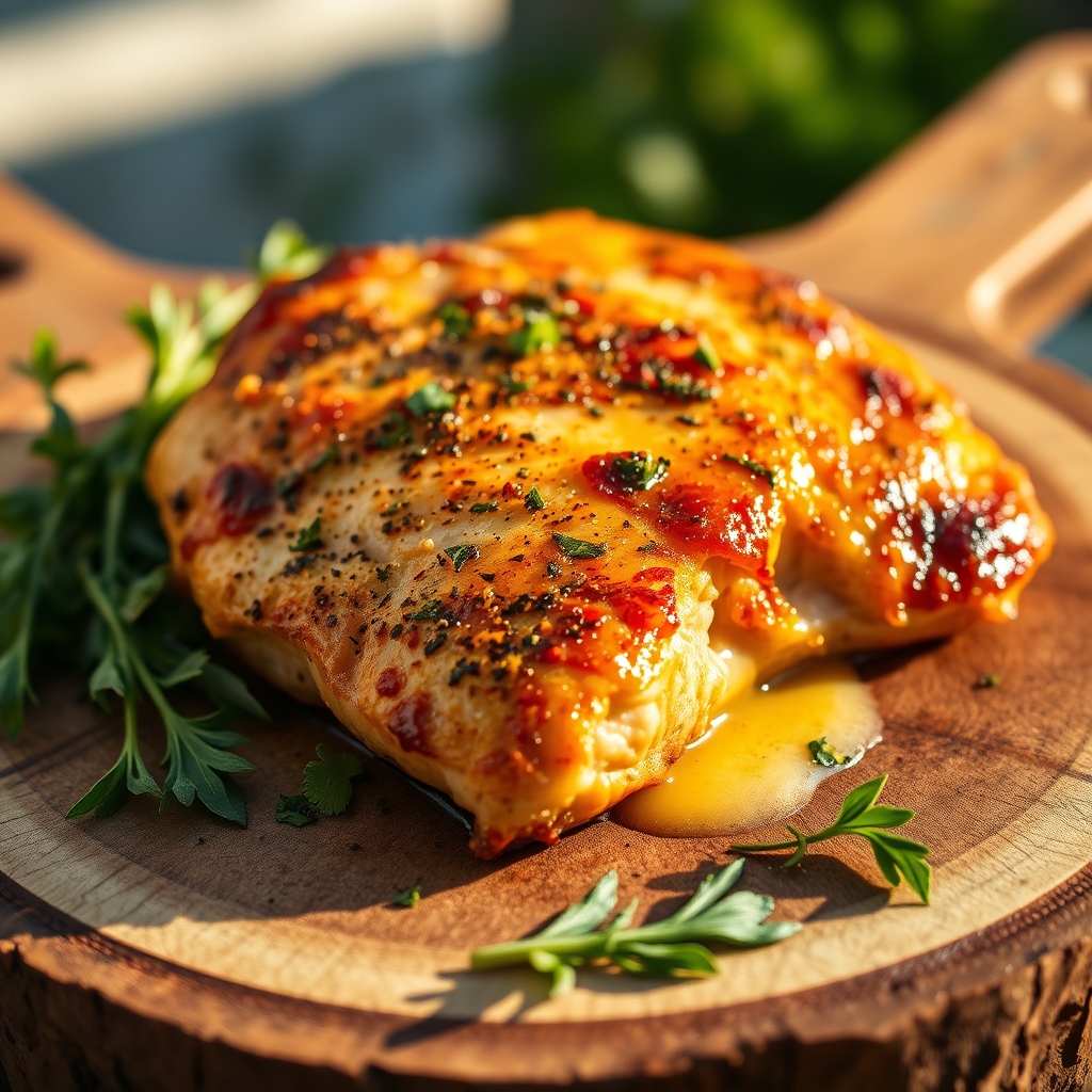 Keto garlic herb roasted chicken thighs