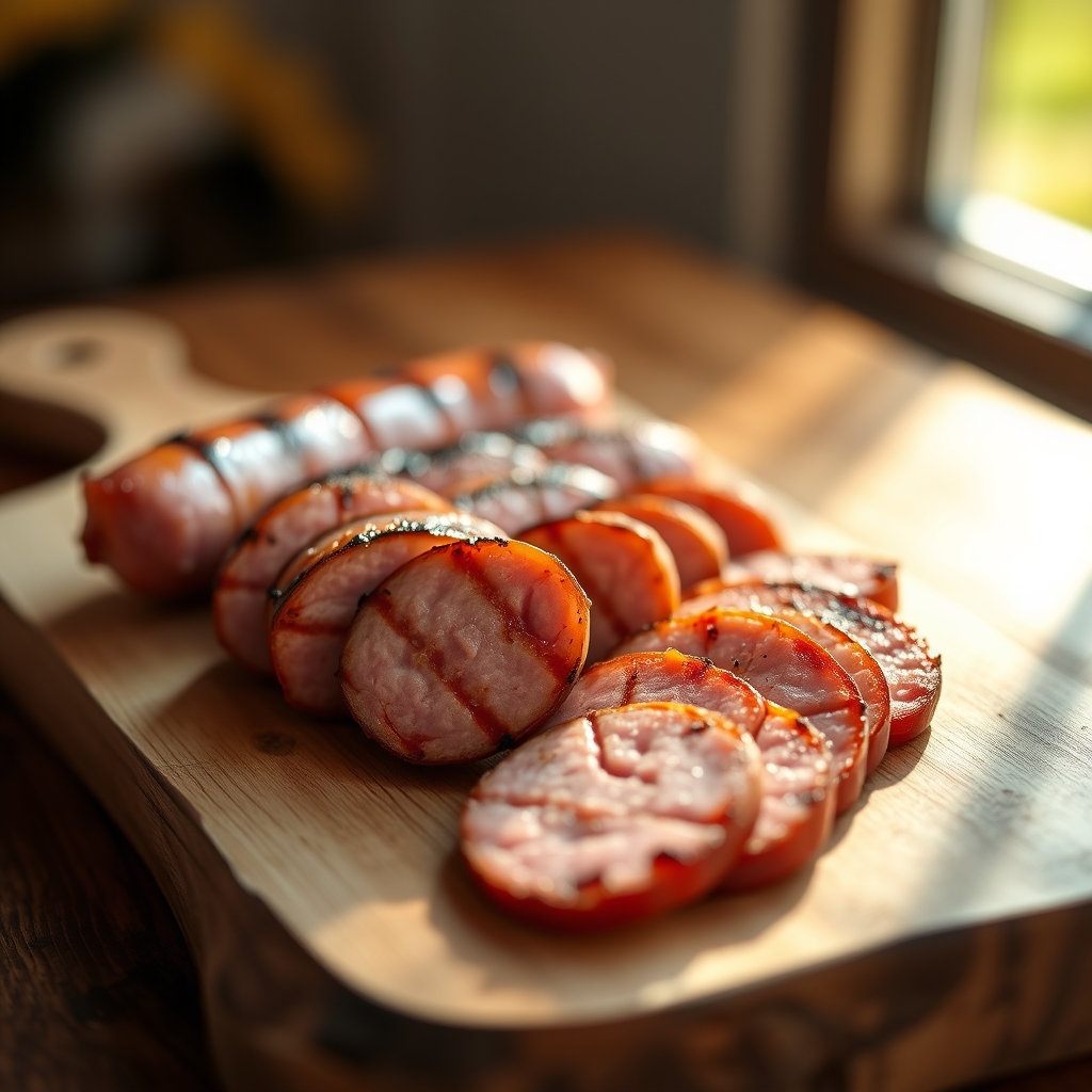 Kielbasa and vegetable skillet preparation