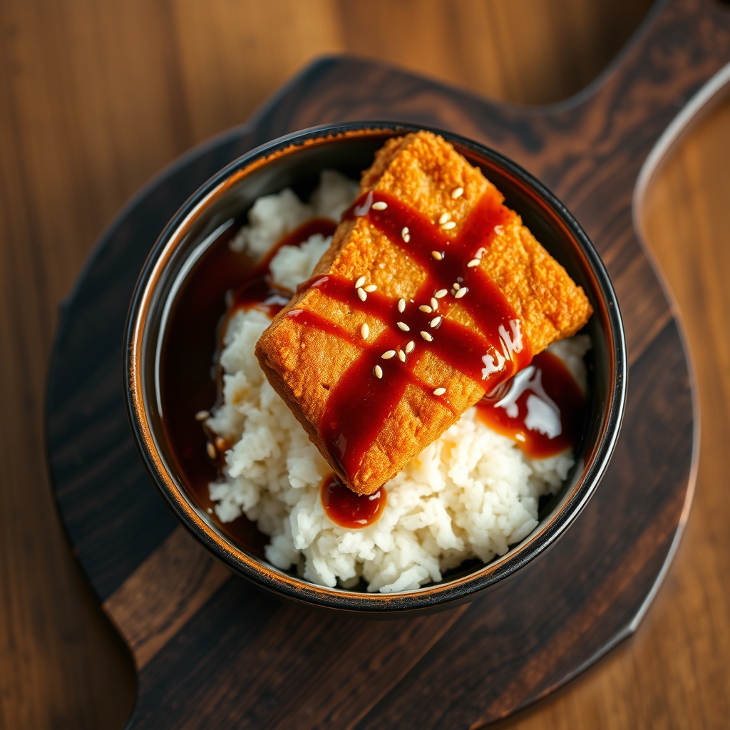 Salmon and avocado rice bowl with fresh ingredients