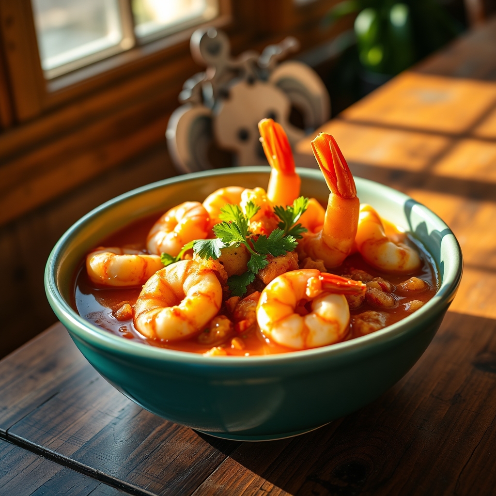Delicious Shrimp Etouffee in a bowl