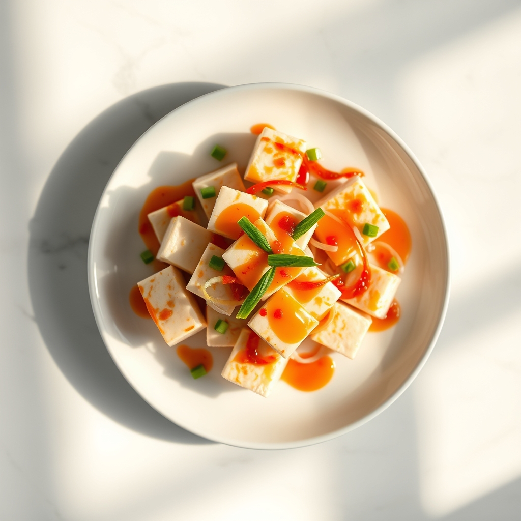 Silken tofu scramble with vegetables