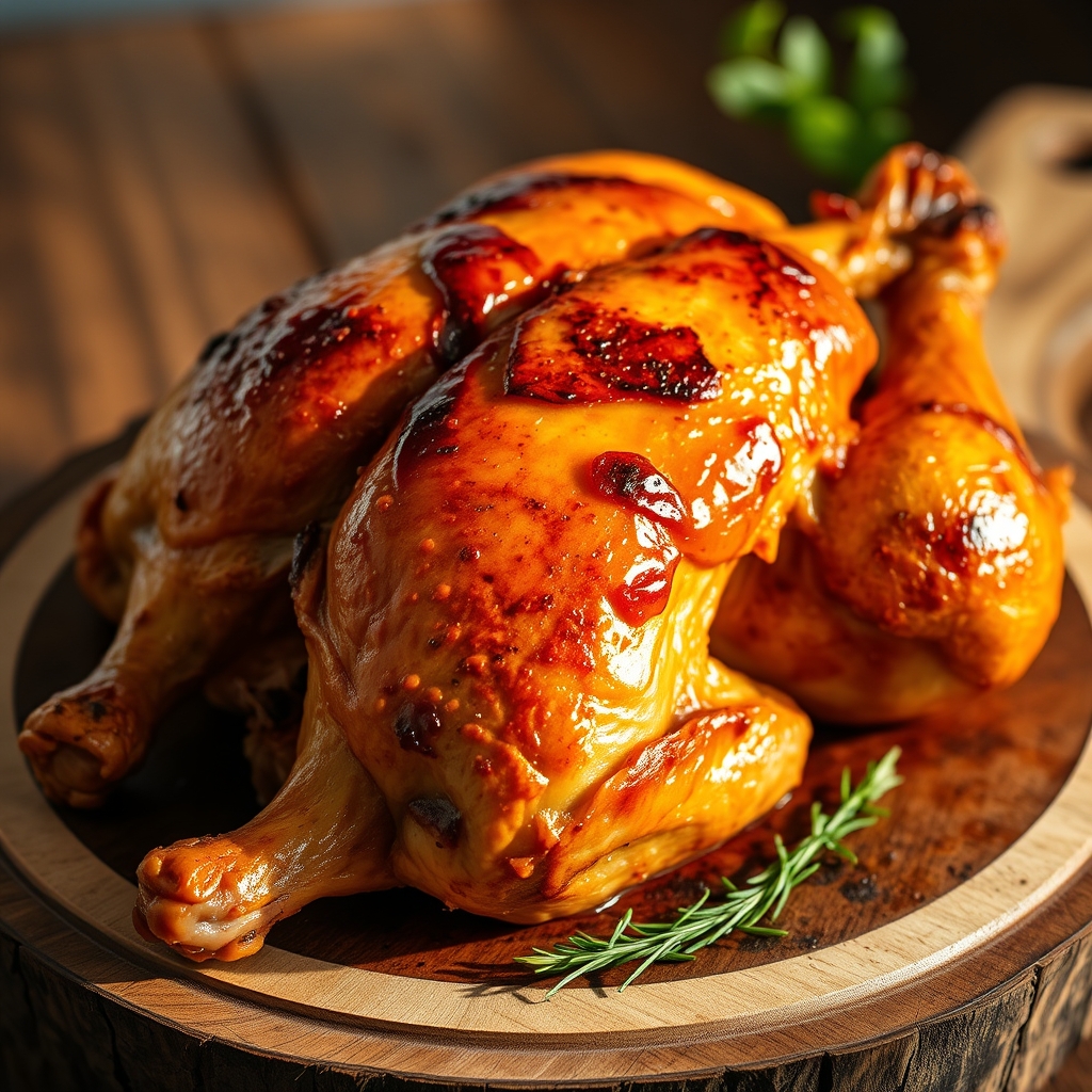 Spatchcock chicken ready for roasting