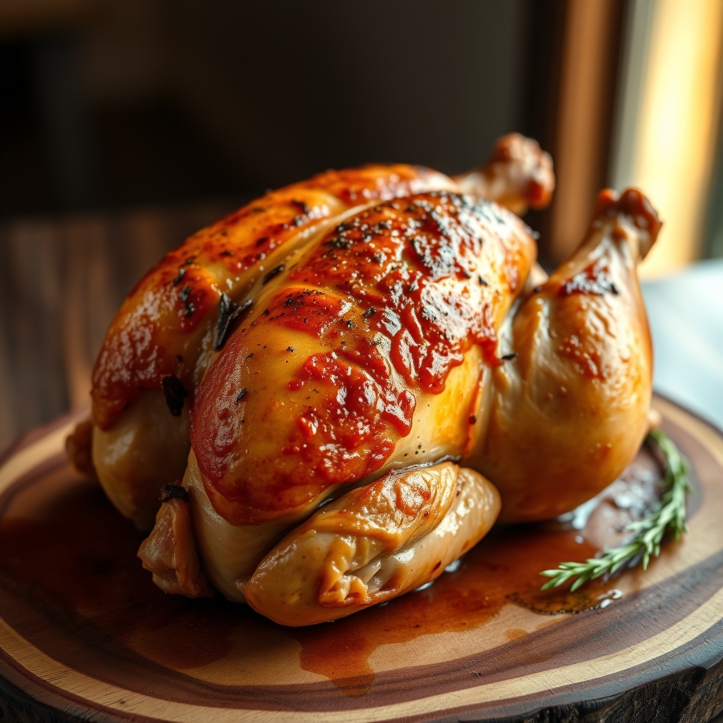 Seasoned spatchcock chicken on a baking sheet