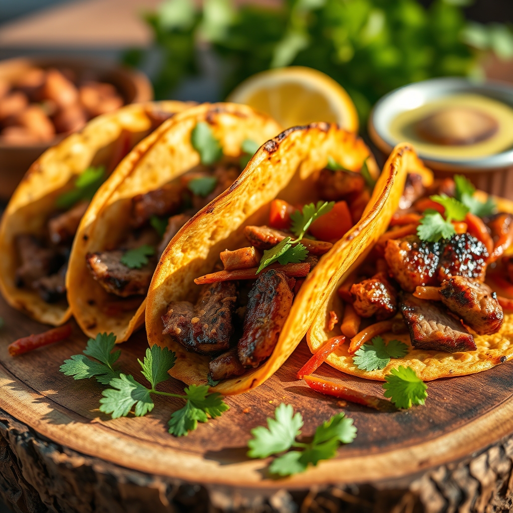 Delicious steak tacos recipe with fresh toppings