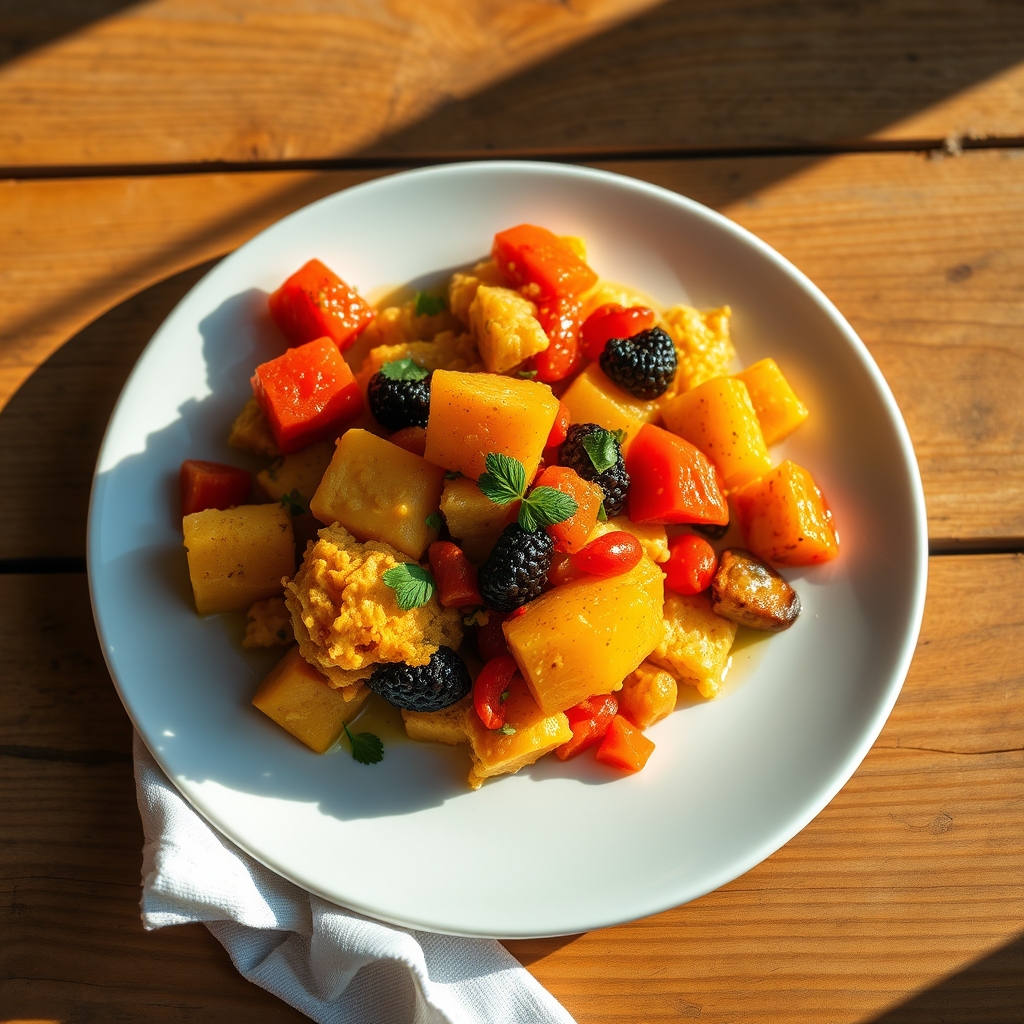 Delicious ackee and saltfish dish