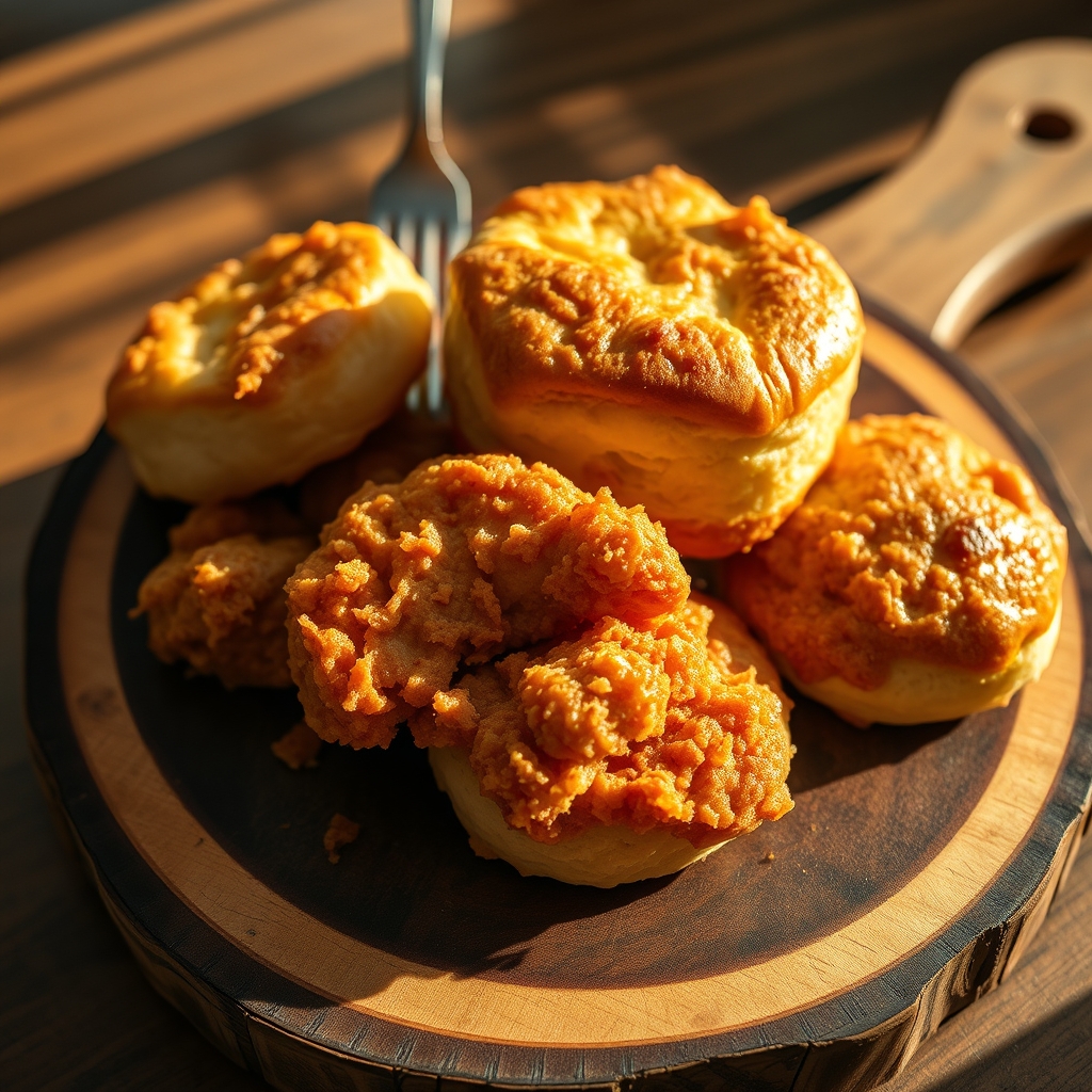 Hearty chicken and biscuits casserole