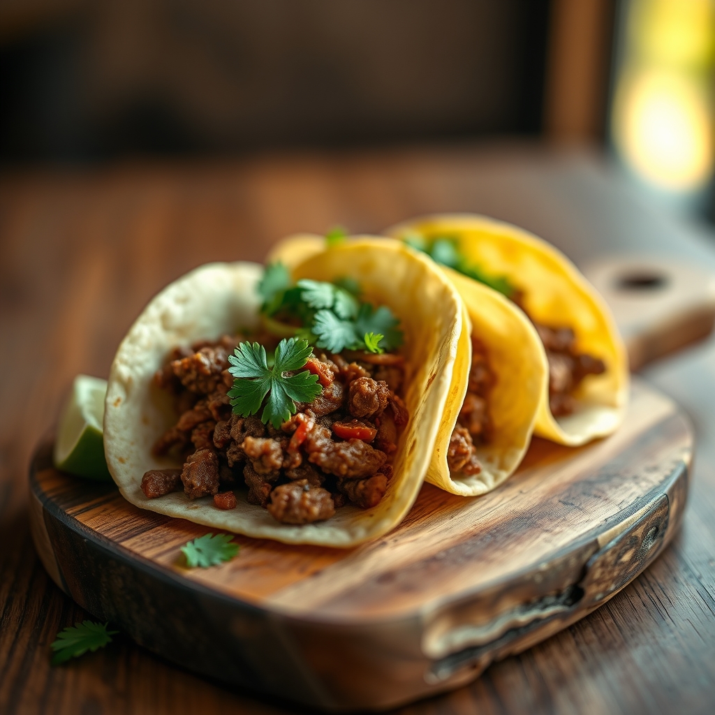 Assembled Beef Tacos