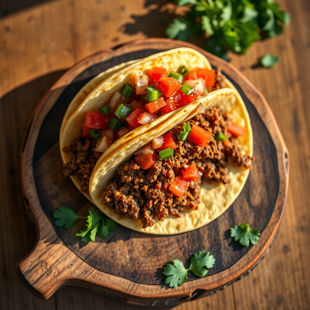 Deliciously seasoned ground beef for tacos
