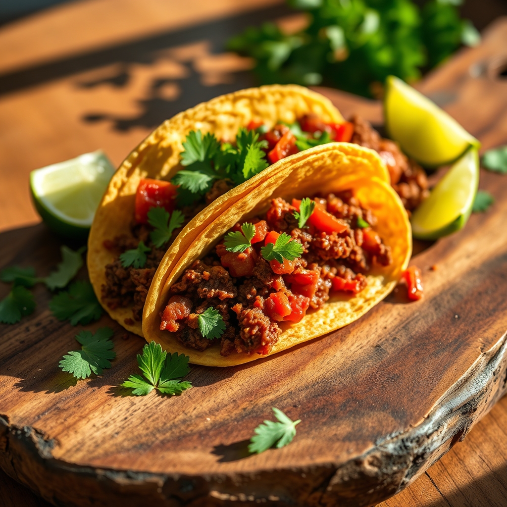 Authentic Mexican Ground Beef Tacos