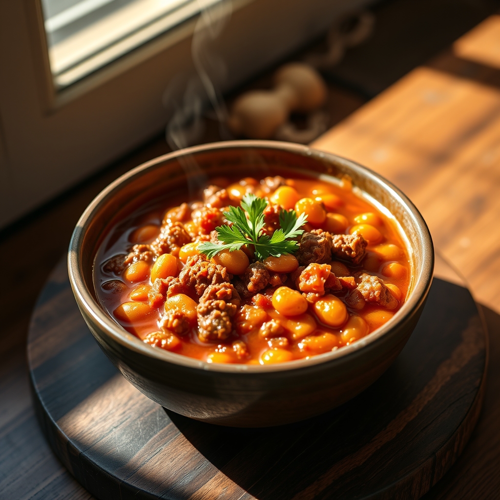 Hearty Baked Beans with Ground Beef
