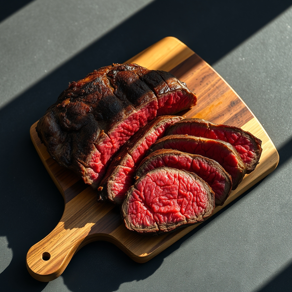Perfectly baked flank steak