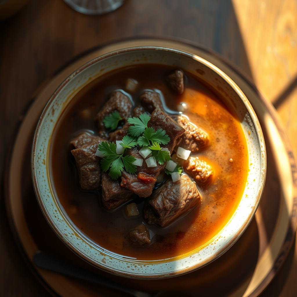 Beef Birria meat in slow cooker