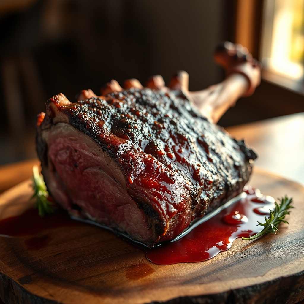 Seasoned Bone-In Rib Roast