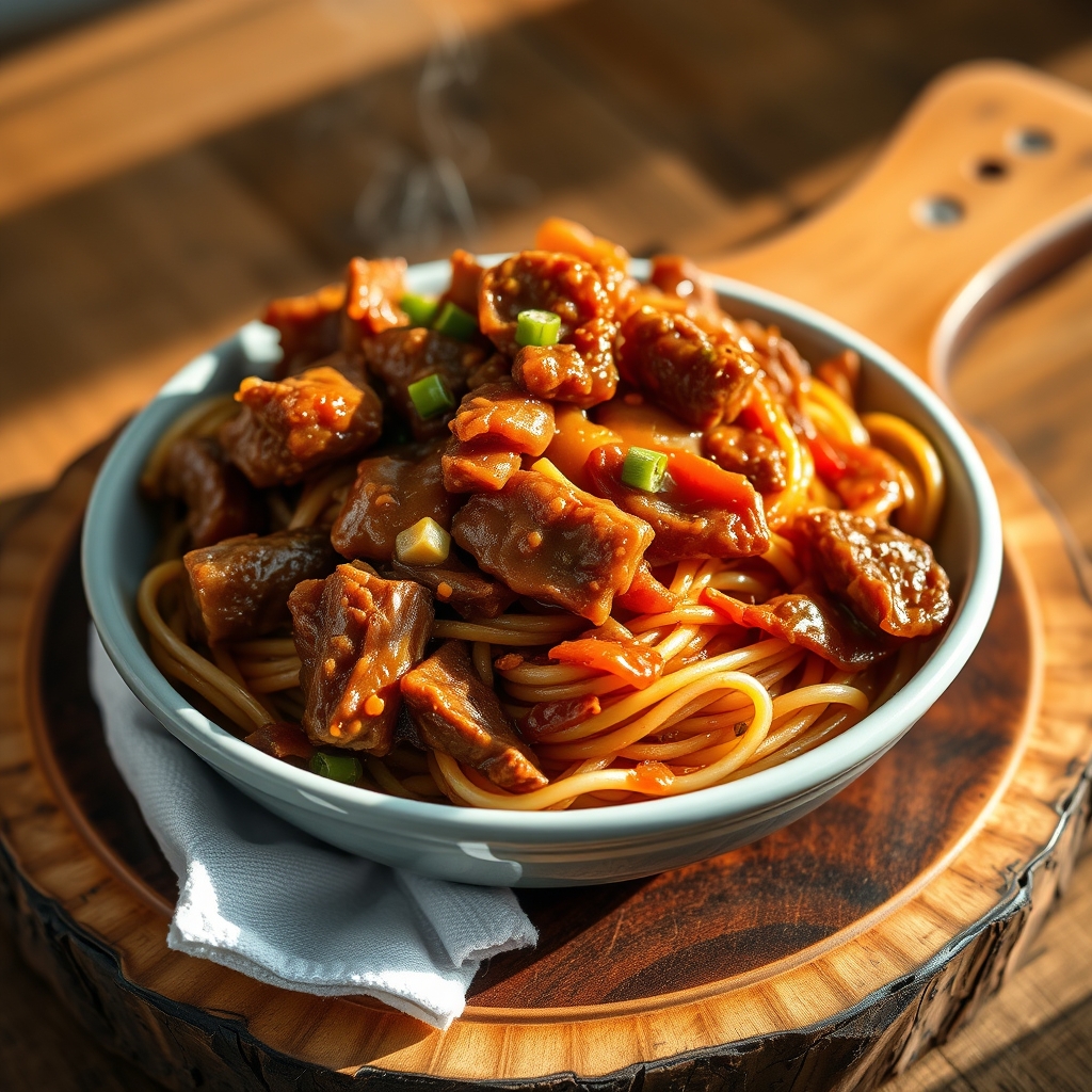 Beef Chow Fun Stir-Fry