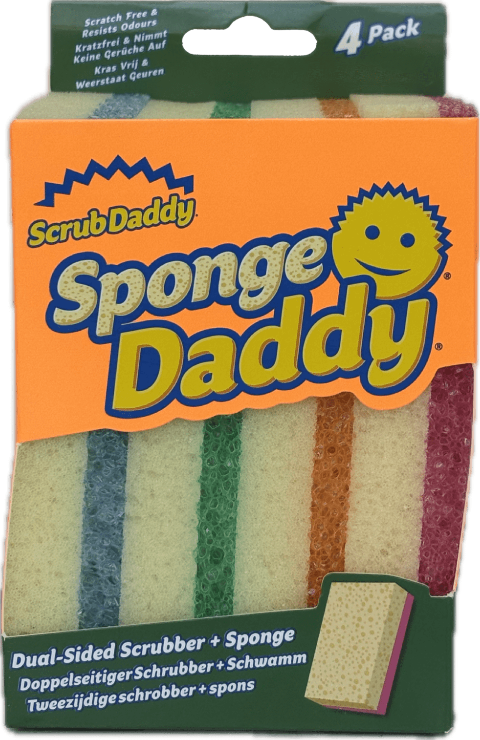 Почистващи гъби с два слоя (Sponge Daddy) - 4 бр.
