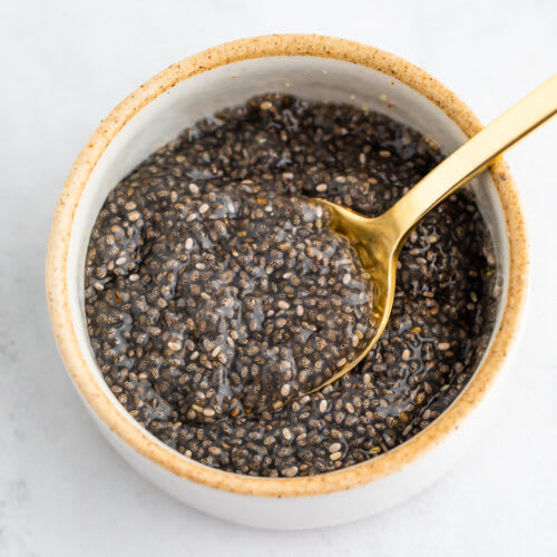 Large Eggs substituted with Chia Seeds & Water