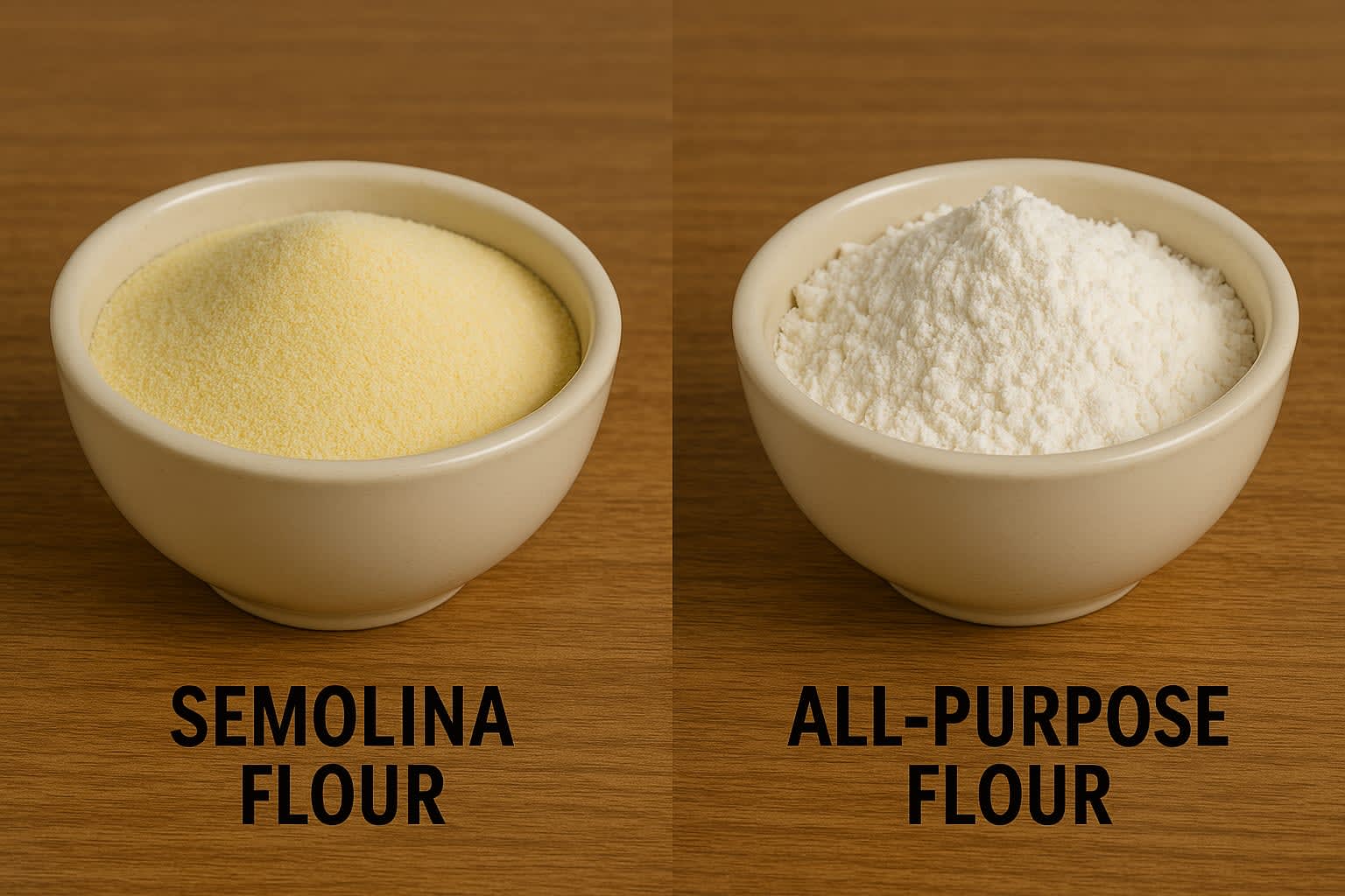 All-Purpose Flour substituted with Semolina flour