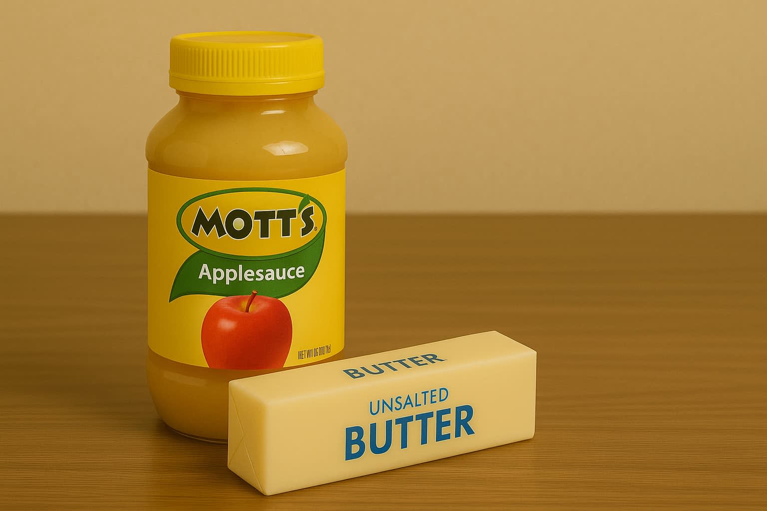 Applesauce substituted with Unsalted Butter