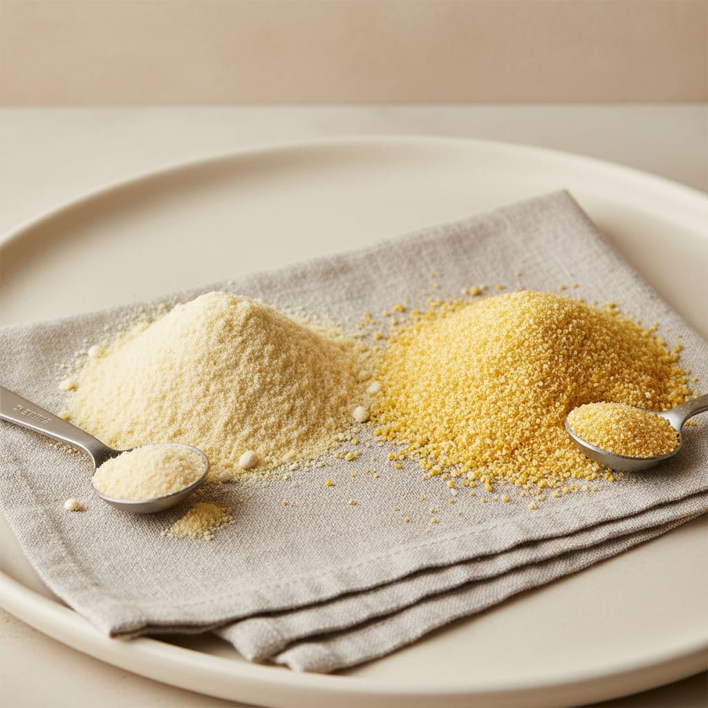 Cornmeal substituted with Corn Flour