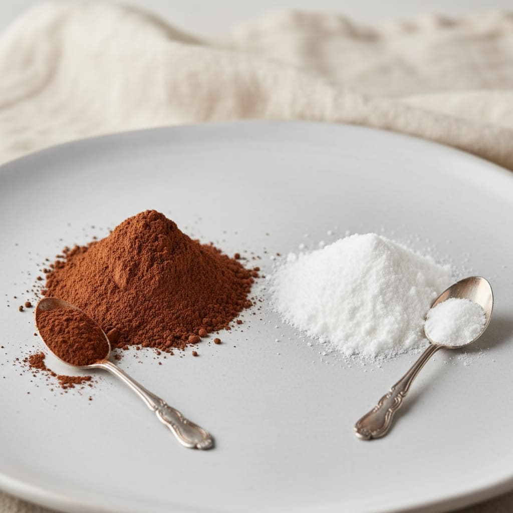 Dutch Cocoa Powder substituted with Unsweetened Cocoa Powder With Baking Soda