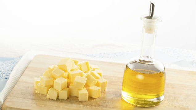 Unsalted Butter substituted with Vegetable Oil