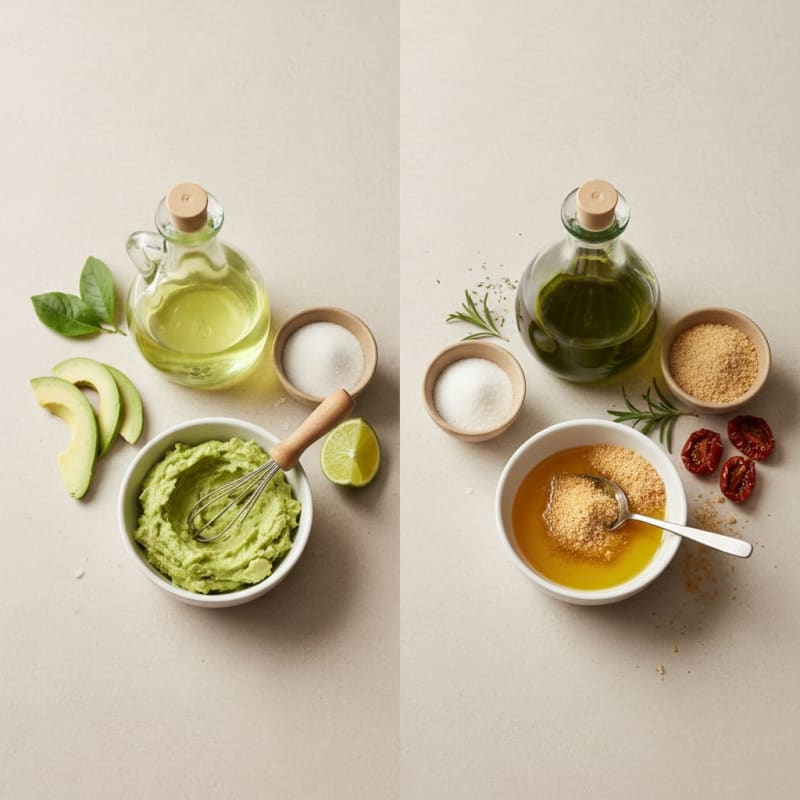 Extra Virgin Olive Oil substituted with Avocado Oil