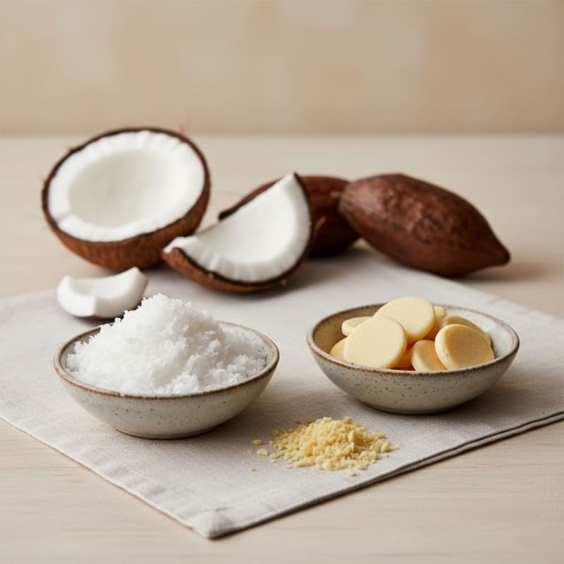 Cocoa Butter substituted with Coconut Oil