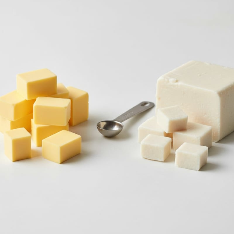 Lard substituted with Unsalted Butter