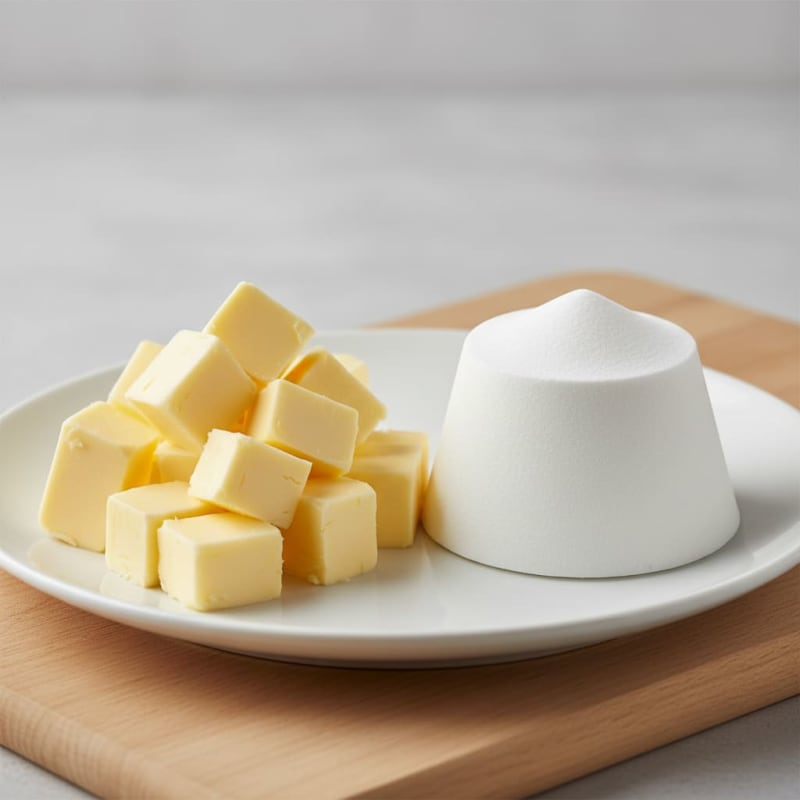 Vegetable Shortening substituted with Unsalted Butter