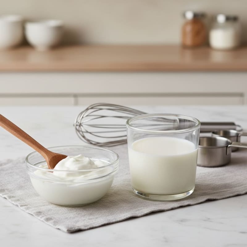 Milk substituted with Yogurt