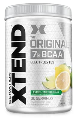 Scivation Xtend オリジナル 国内版 BCAA 7g シュガーフリー 444g シトルリン配合 (30食分, レモンライム)
