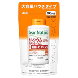 ディアナチュラ カルシウム・マグネシウム・亜鉛・ビタミンD 540粒(90日分) アサヒ サプリ Dear-Natura 国内工場で生産 パウチ